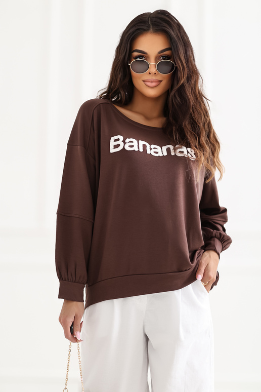 Bluza tamsiai ruda
