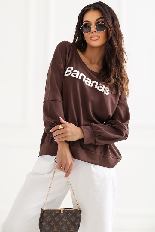 Bluza tamsiai ruda