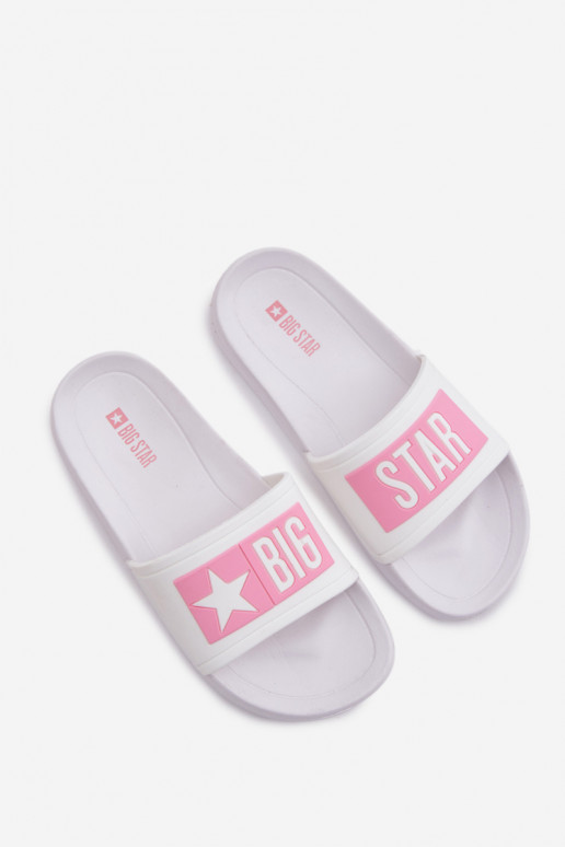 Vaikiškos šlepetės Big Star TT374A002 baltos-rožinės spalvos