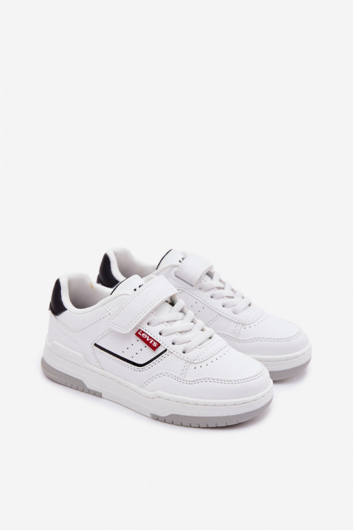 Vaikiški sportiniai batai LEVI'S JOHN SE VJOH0012S su lipniais užsegimais baltos spalvos