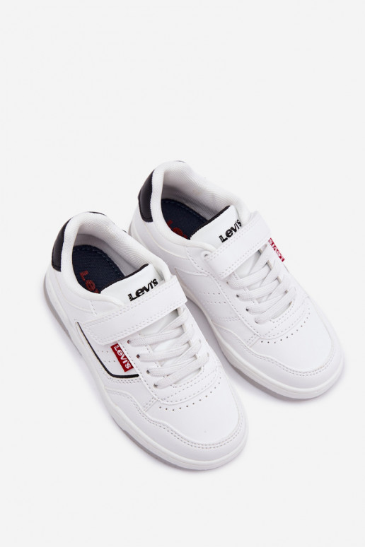 Vaikiški sportiniai batai LEVI'S JOHN SE VJOH0012S su lipniais užsegimais baltos spalvos