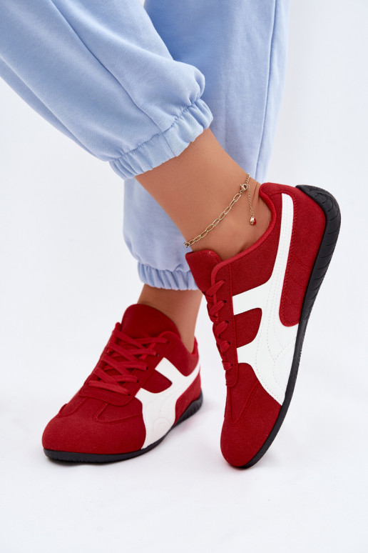 Sneaker modelio moteriški batai raudonos spalvos Tai