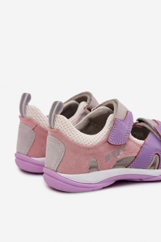 Basutės vaikams odinės Bartek 84413-85 violetinės spalvos