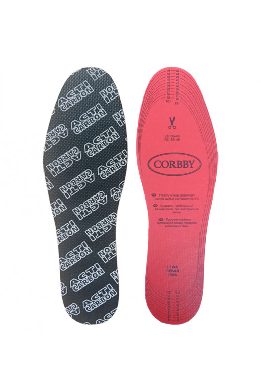 CORBBY ACTI INSOLE vidpadžiai su aktyvuota anglimi 36-46