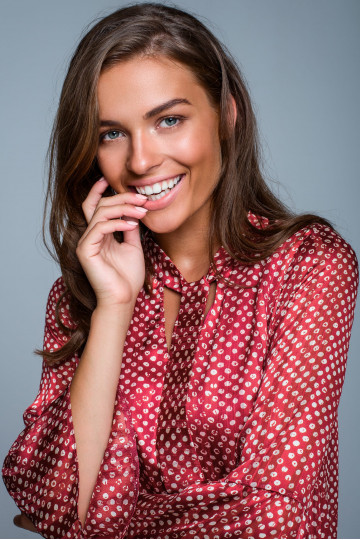 Šifoninė suknelė su nereguliariu raštu - modelis 2