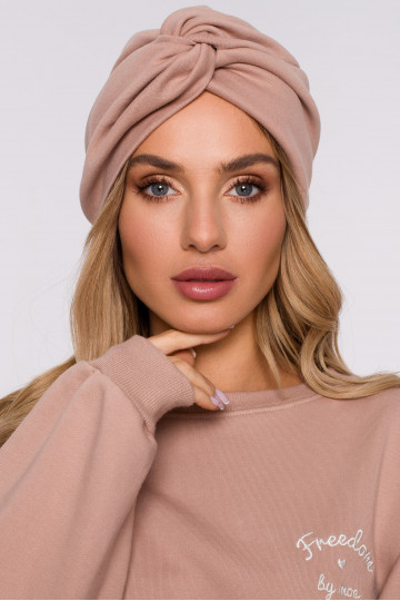 Mocca spalvos turbanas