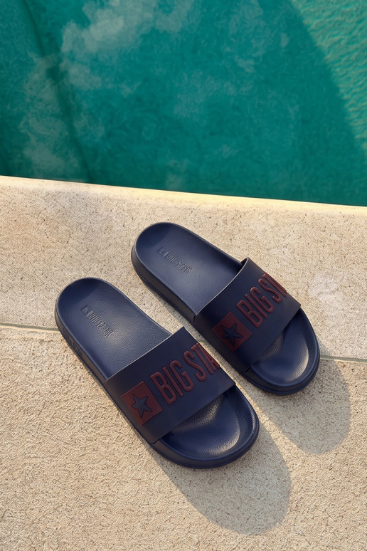 Tamsiai mėlynos vyriškos šlepetės "Big Star SS174361"