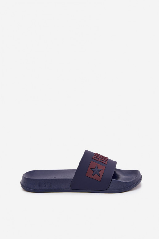 Tamsiai mėlynos vyriškos šlepetės "Big Star SS174361"