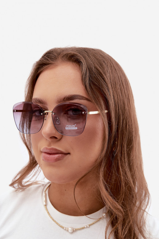 Akiniai nuo saulės Bezramkowe Filtr UV 400 Violetinės spalvos
