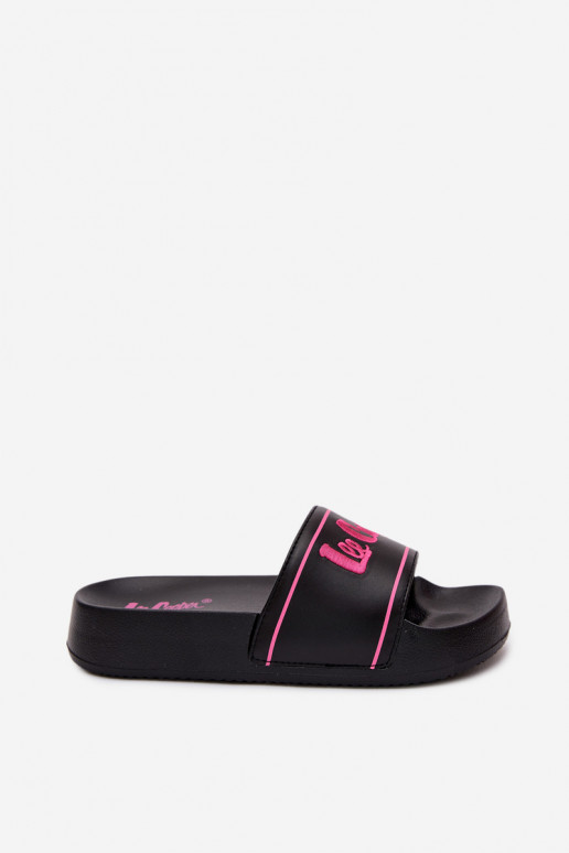 Moteriškos šlepetės su platforma Lee Cooper LCW-25-42-3530L Juodos spalvos
