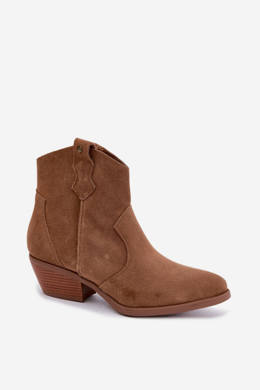kaubojiško stiliaus aulinukai  su kulniukais Big Star TT274953 Camel