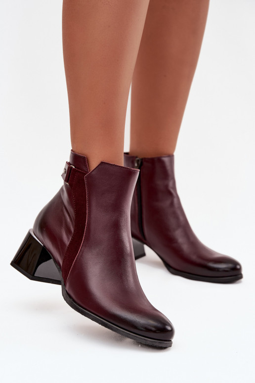 Aulinukai  su kulniukais pašiltinti Zazoo 60563 bordo spalvos