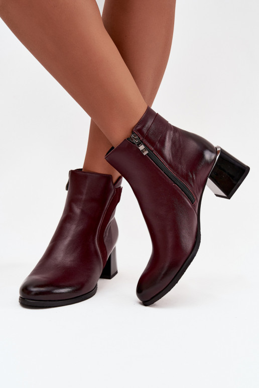 Aulinukai  su kulniukais pašiltinti Zazoo 60563 bordo spalvos