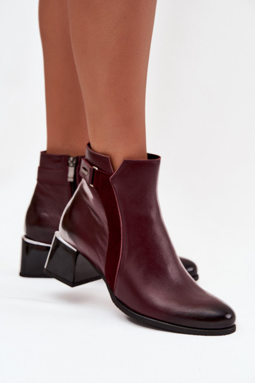 Aulinukai  su kulniukais pašiltinti Zazoo 60563 bordo spalvos