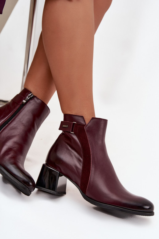 Aulinukai  su kulniukais pašiltinti Zazoo 60563 bordo spalvos