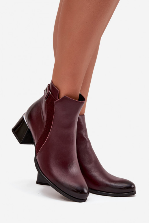 Aulinukai  su kulniukais pašiltinti Zazoo 60563 bordo spalvos