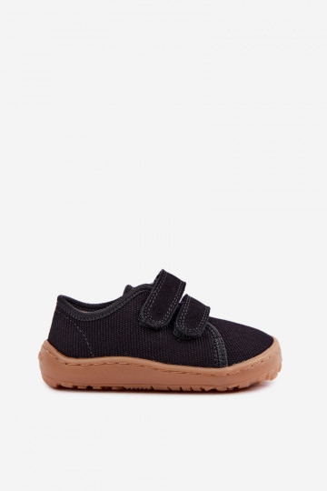 Šlepetės Vaikiški Barefoot Froddo Canvas G1700440-19 Juodos spalvos 2