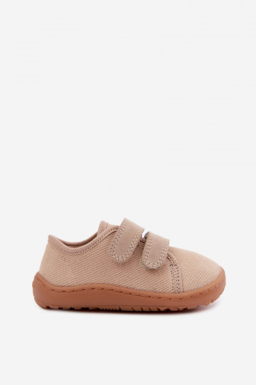 Šlepetės Vaikiški Barefoot Froddo Canvas G1700440-22 smėlio spalvos 2