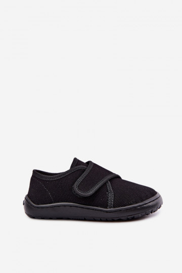 Šlepetės Vaikiški berniukų su lipniais užsegimais Barefoot Froddo G1700438-15 Juodos spalvos 2