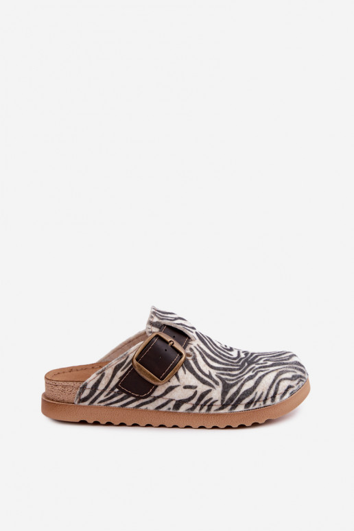 Šlepetės   su sagtimis DJ000016 Zebra