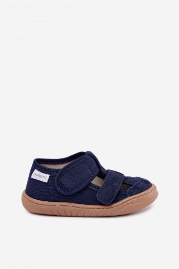 Šlepetės Barefoot Vaikiški Milami tamsiai mėlynos spalvos Lumi 2