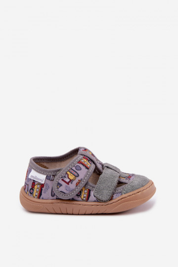 Šlepetės Barefoot Vaikiški Milami pilkos spalvos Lumi 2