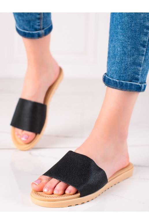 Šlepetės su blizgesiu