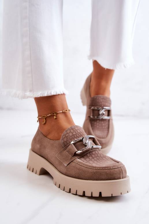 Madingi iš zomšos batai smėlio...