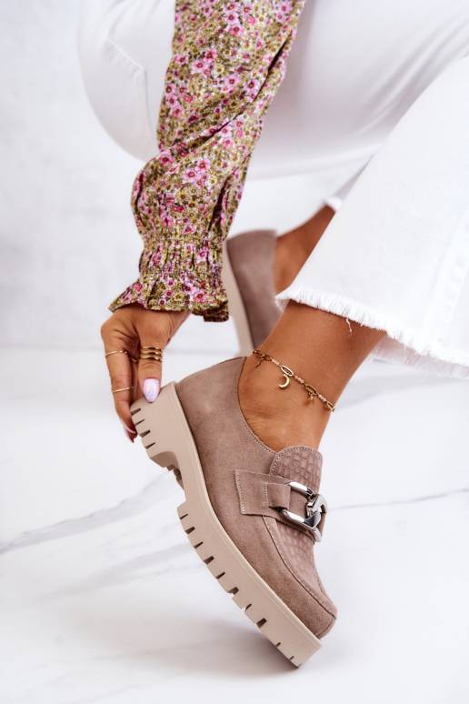 Madingi iš zomšos batai smėlio...