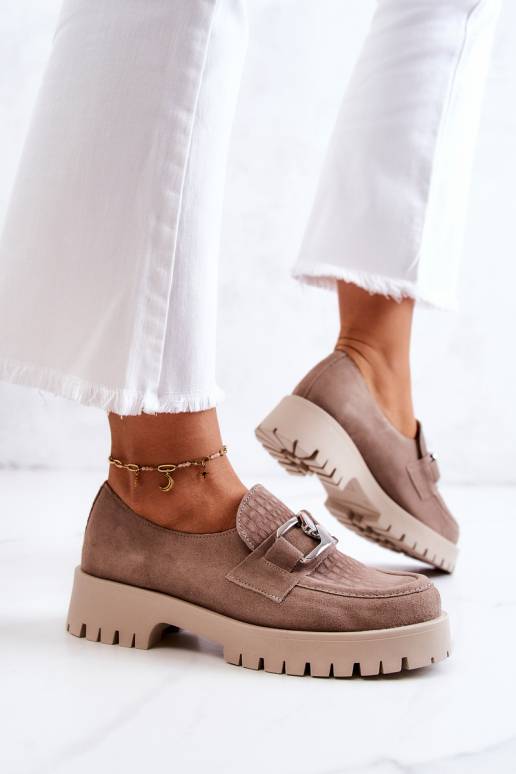 Madingi iš zomšos batai smėlio...