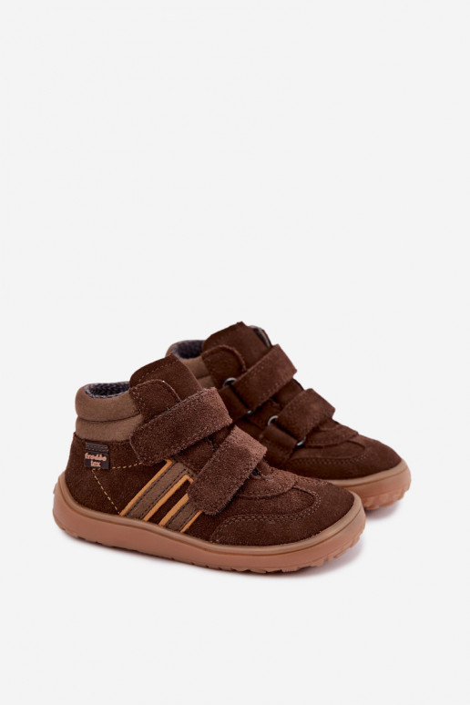  iš zomšos  Barefoot Vaikiški FRODDO G3110285-3 rudos spalvos