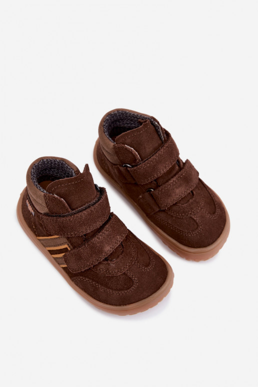   iš zomšos  Barefoot Vaikiški FRODDO G3110285-3 rudos spalvos