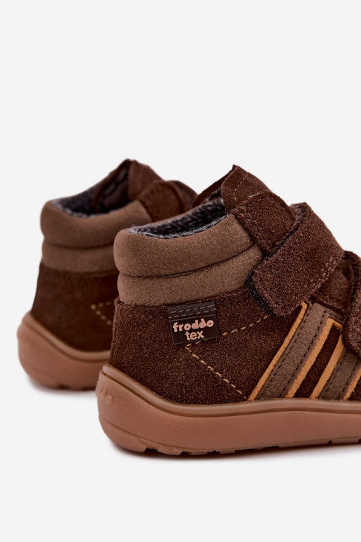   iš zomšos  Barefoot Vaikiški FRODDO G3110285-3 rudos spalvos