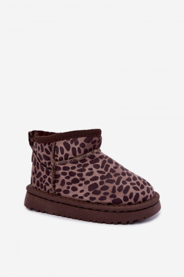 sniego batai Vaikiški vaikams su leopardo kailio raštais Snowelle