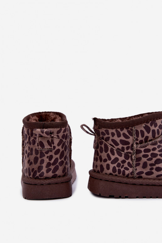 sniego batai Vaikiški vaikams su leopardo kailio raštais Snowelle