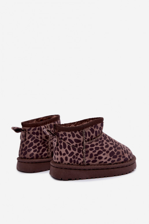 sniego batai Vaikiški vaikams su leopardo kailio raštais Snowelle