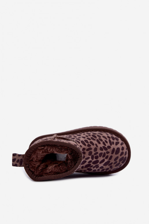sniego batai Vaikiški vaikams su leopardo kailio raštais Snowelle