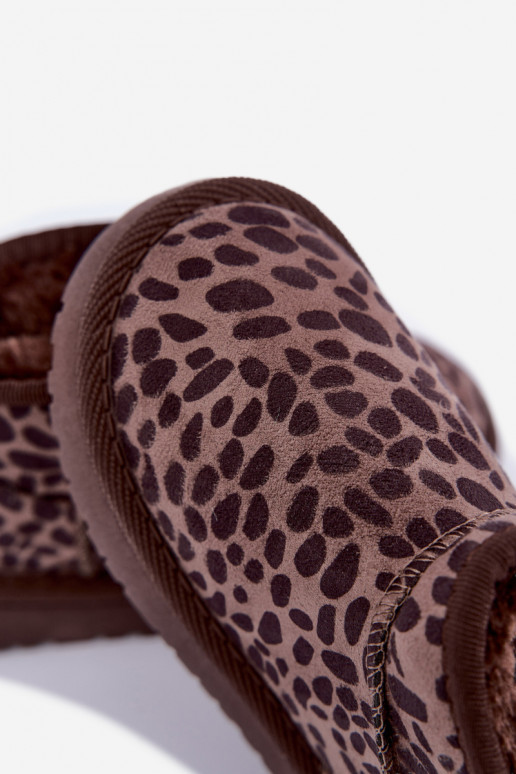 sniego batai Vaikiški vaikams su leopardo kailio raštais Snowelle