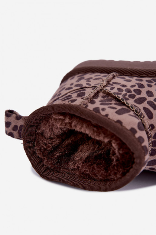 sniego batai Vaikiški vaikams su leopardo kailio raštais Snowelle