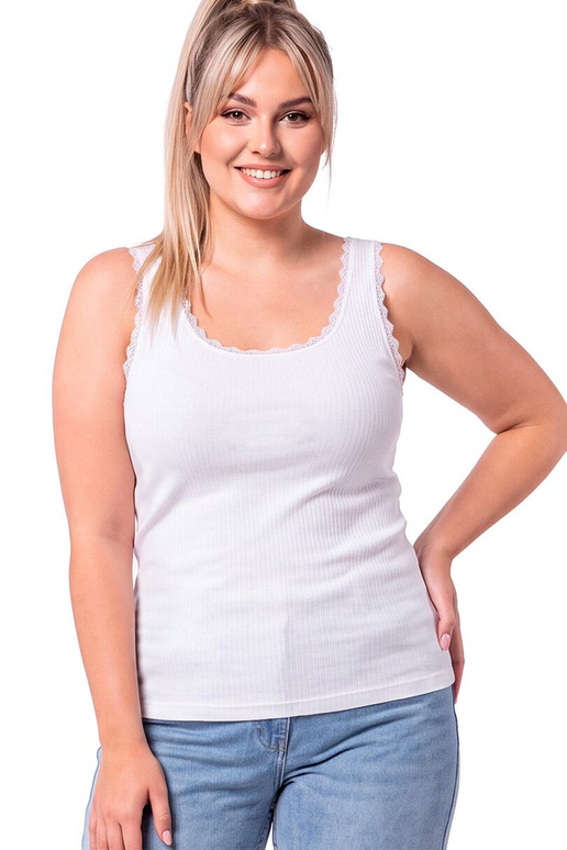 Balti marškinėliai Donna Plus dydis
