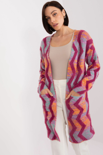 Kardiganas su geometriniu raštu Wool Fashion Italia