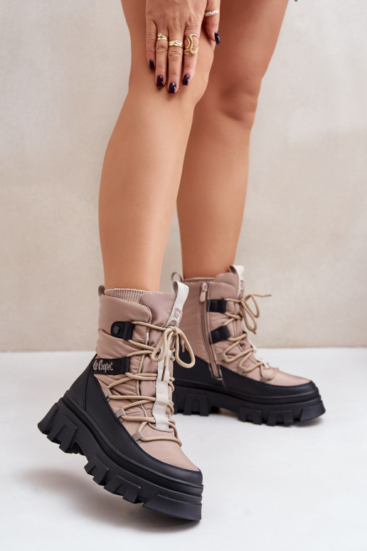 sniego batai   Lee Cooper LCJ-24-47-3143 smėlio spalvos