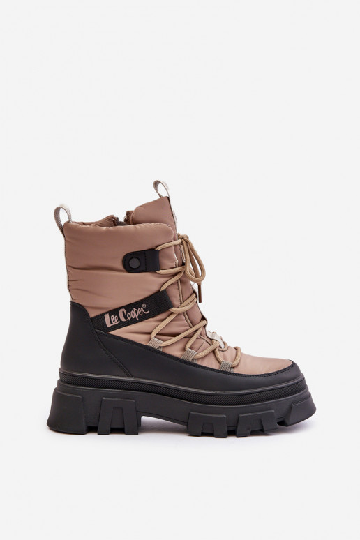 sniego batai   Lee Cooper LCJ-24-47-3143 smėlio spalvos