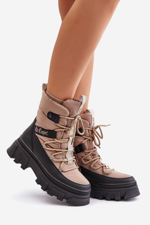 sniego batai   Lee Cooper LCJ-24-47-3143 smėlio spalvos