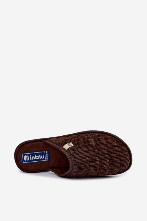 Šlepetės  Inblu 91000034 rudos spalvos