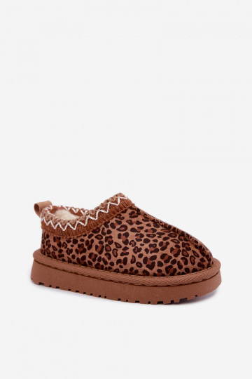 sniego batai vaikams Z Haftem su leopardo kailio raštais Ysmerine