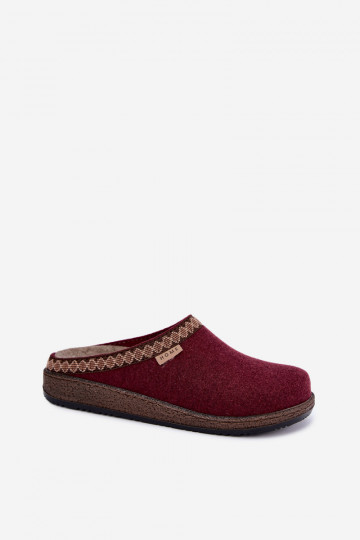 Šlepetės  Z Haftem Inblu NL000009 bordo spalvos