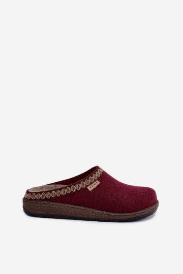 Šlepetės  Z Haftem Inblu NL000009 bordo spalvos 2