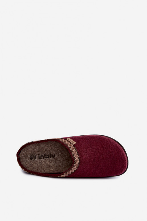 Šlepetės  Z Haftem Inblu NL000009 bordo spalvos