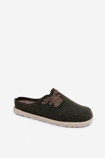 Šlepetės  su elniukais Inblu CS000049 chaki spalvos